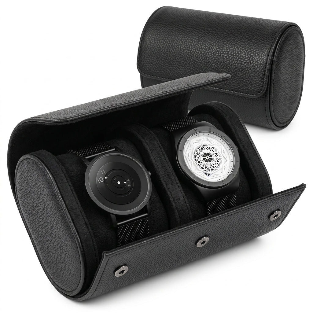 Premium Double Watch Travel Case